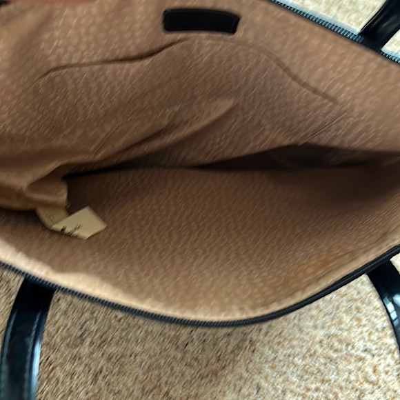 Kate Spade Authentic Black Circle and Spade Pattern Large Tote Purse Bag ♠️⚫️ - Picture 5 of 6